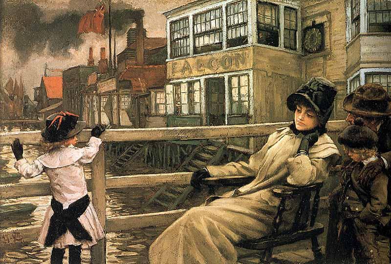 James Tissot Waiting for the Ferry France oil painting art